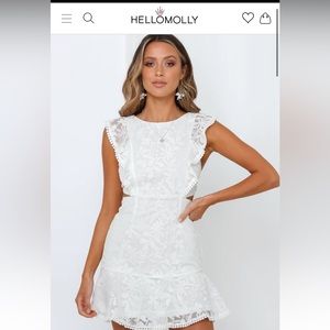 White Hello Molly Dress